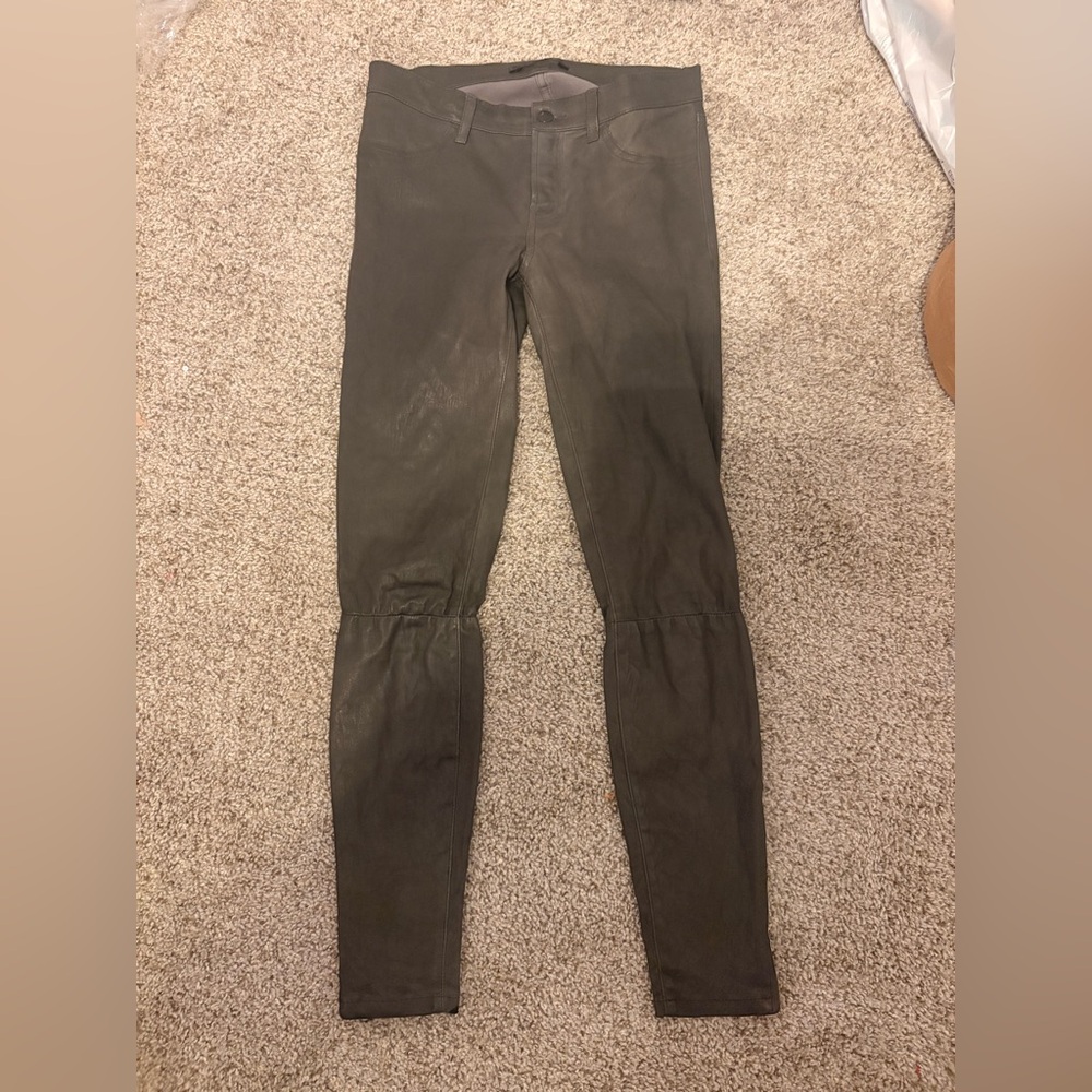 J. Brand 100% lamb leather skinny high rise